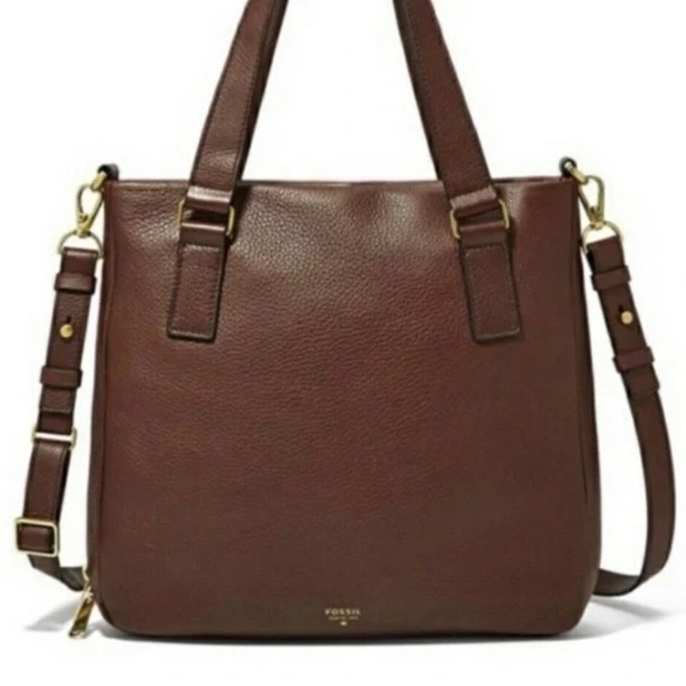 Fossil Preston ExplorerZip Leather Crossbody/ Shoulder Bag NWOT Gorgeous